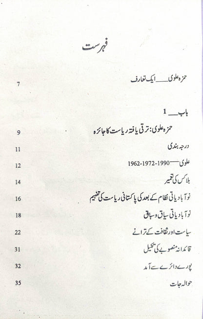 پاکستان | سول ملٹری بیورع کریسی اور عوام | حمزہ علوی | Hamza Alvi